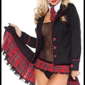 School girl lingerie Halloween costume role play